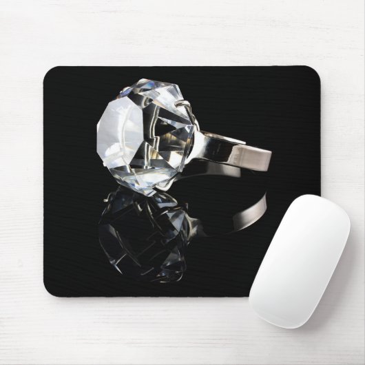 Diamantring auf Schwarzem Mousepad (Mit Mouse)