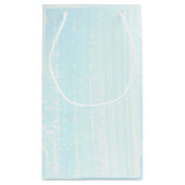 Diamantring, Blue Watercolor-Blume Kleine Geschenktüte (Rückseite)