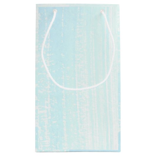 Diamantring, Blue Watercolor-Blume Kleine Geschenktüte (Rückseite)