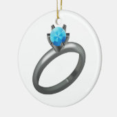 Diamantring - Emoji Keramikornament (Links)