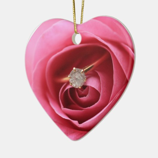 Diamantring Keramik Ornament (Links)