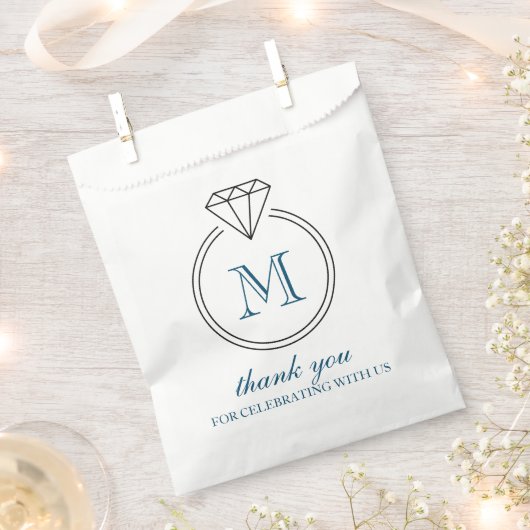 Diamantring Monogram Geschenktütchen (Ausgeschnitten)