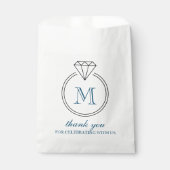 Diamantring Monogram Geschenktütchen (Vorderseite)