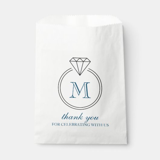 Diamantring Monogram Geschenktütchen (Vorderseite)