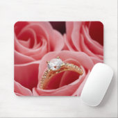 Diamantring-Rose Mousepad (Mit Mouse)