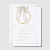 Diamantring Sie bindet das Knoten-Brautparty Pergament Einladungen (Versetzt)