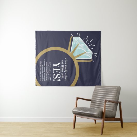 Diamantring und Fundus der Teilnehmer Wandteppich (Beispiel (Horizontal))