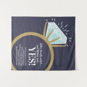 Diamantring und Fundus der Teilnehmer Wandteppich (Vorderseite (Horizontal))