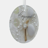 Diamantring-Verlobung Ornament Aus Glas (Vorderseite Rechts)