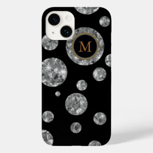 Diamantringe auf schwarz, personalisiert Case-Mate iPhone hülle