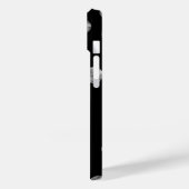 Diamantringe auf schwarz, personalisiert Case-Mate iPhone hülle (Rückseite / Links)