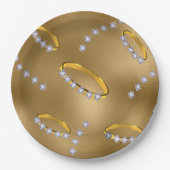 Diamantringgold Pappteller (Vorderseite)