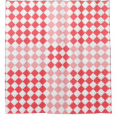 Diamantrosa-Farbmuster Duschvorhang (Vorderseite)