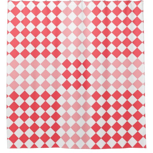 Diamantrosa-Farbmuster Duschvorhang (Vorderseite)