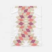 Diamantschlauchmuster Fleecedecke (Vorderseite)