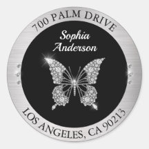 Diamantschmetterling, Rücksendeadresse aus Silberm