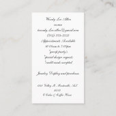 Diamantschmuck elegant visitenkarte (Rückseite)