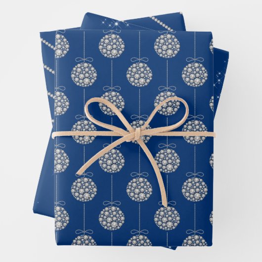Diamantschmuck - Wrapping Paper Blatt Set von 3 (Beispiel)