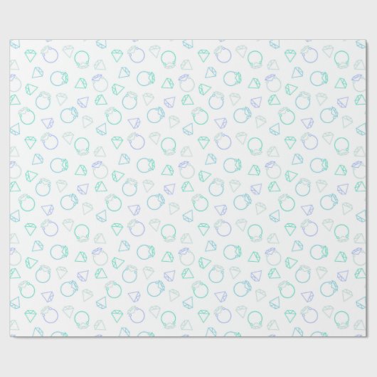 Diamantschmuckmuster Geschenkpapier (Flach)