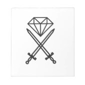 Diamantschnitt Notizblock (Vorderseite)