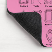 Diamantschnitte_personalisieren Mousepad (Ecke)