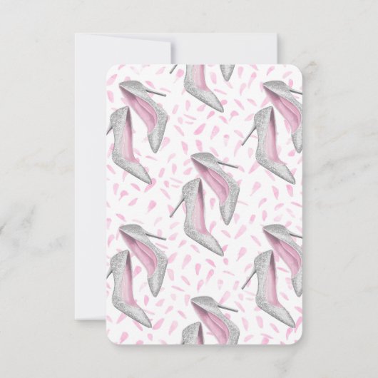 Diamantschuhe Einladung (Rückseite)