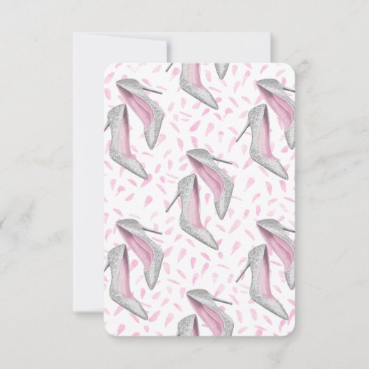 Diamantschuhe Einladung (Vorderseite)