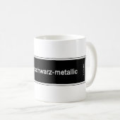 Diamantschwarz Kaffeetasse (VorderseiteRechts)