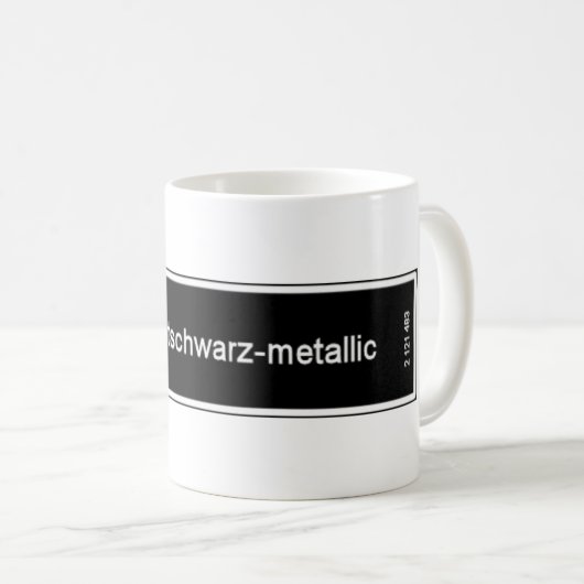 Diamantschwarz Kaffeetasse (VorderseiteRechts)