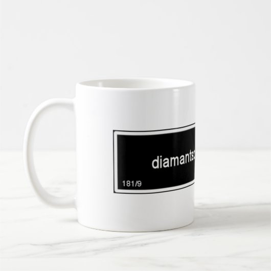 Diamantschwarz Kaffeetasse (Links)