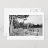 Diamantsee, Oregon Beach Schwimmer Fotografie Postkarte (Vorne/Hinten)