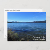 Diamantsee, Oregon Postkarte (Vorne/Hinten)