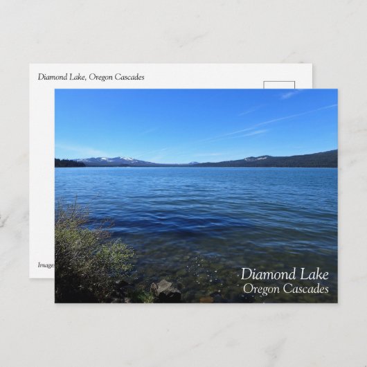 Diamantsee, Oregon Postkarte (Vorne/Hinten)