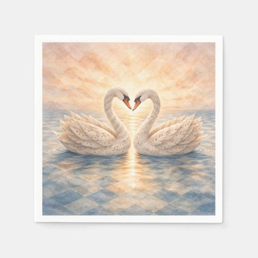 Diamantsonnenuntergang Serviette (Vorderseite)