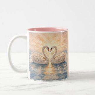 Diamantsonnenuntergang Zweifarbige Tasse