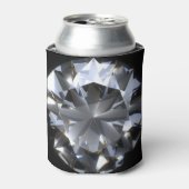 Diamantstein: schwarzer Raumfunkel. Dosenkühler (Kanne Vorderseite)