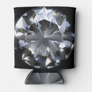 Diamantstein: schwarzer Raumfunkel. Dosenkühler