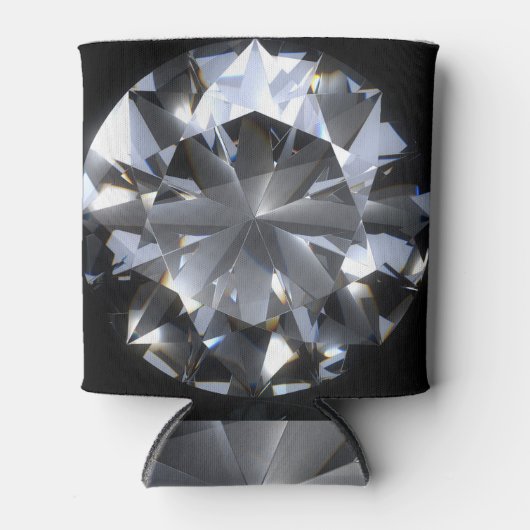 Diamantstein: schwarzer Raumfunkel. Dosenkühler (Vorderseite)