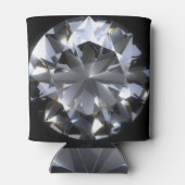 Diamantstein: schwarzer Raumfunkel. Dosenkühler (Rückseite)