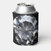 Diamantstein: schwarzer Raumfunkel. Dosenkühler (Kanne Rückseite)
