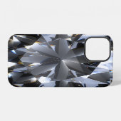 Diamantstein: schwarzer Raumfunkel. iPhone Hülle (Rückseite (Horizontal))