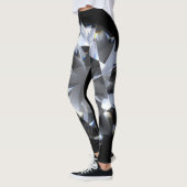 Diamantstein: schwarzer Raumfunkel. Leggings (Links)