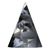 Diamantstein: schwarzer Raumfunkel. Partyhütchen (Links)