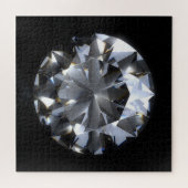 Diamantstein: schwarzer Raumfunkel. Puzzle (Horizontal)