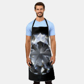 Diamantstein: schwarzer Raumfunkel. Schürze (Getragen)