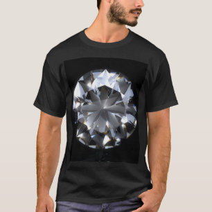 Diamantstein: schwarzer Raumfunkel. T-Shirt