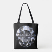 Diamantstein: schwarzer Raumfunkel. Tasche (Rückseite)