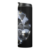 Diamantstein: schwarzer Raumfunkel. Thermosbecher (Nach rechts gedreht)
