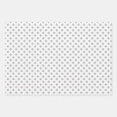 Diamantstern für schwarzes, rotes und weißes Umsch Geschenkpapier Set (Vorderseite)