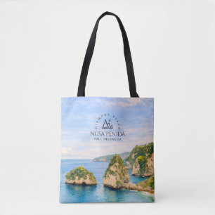 Diamantstrand Bali Aquarell Türkisblaues Meer Tasche